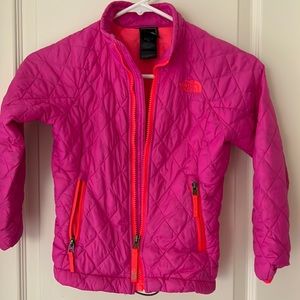 Girls north face thin puffer jacket